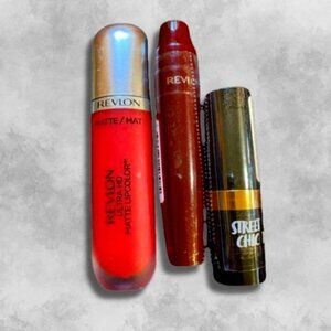 Revlon Bundle Ultra HD Matte Lipcolor Kiss Cushion Lip Tint Super Lustrous BNWT